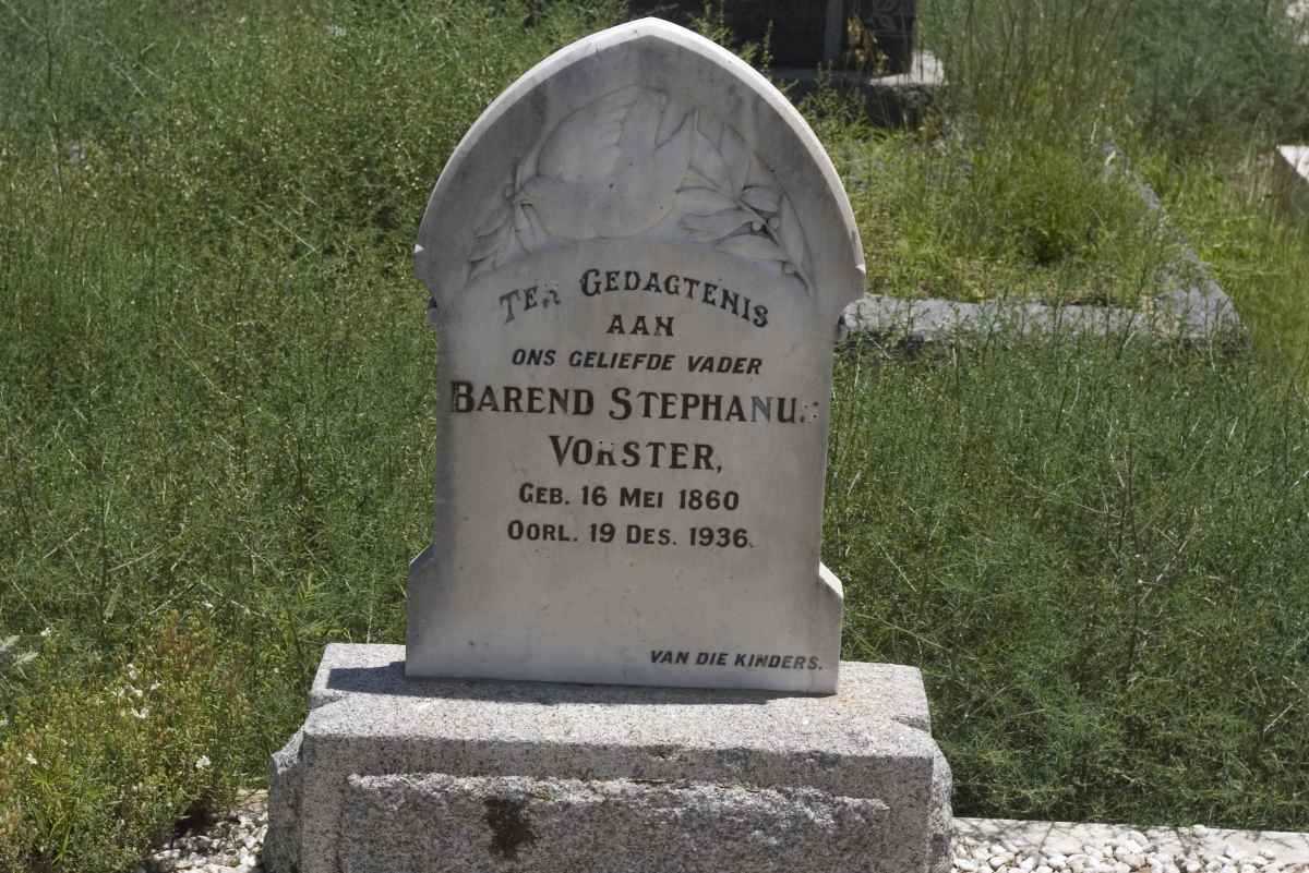 VORSTER Barend Stephanus 1860-1936