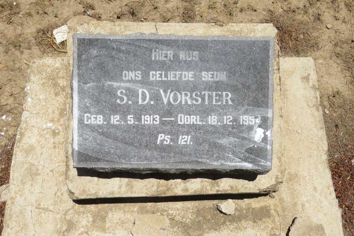 VORSTER S.D. 1913-1954