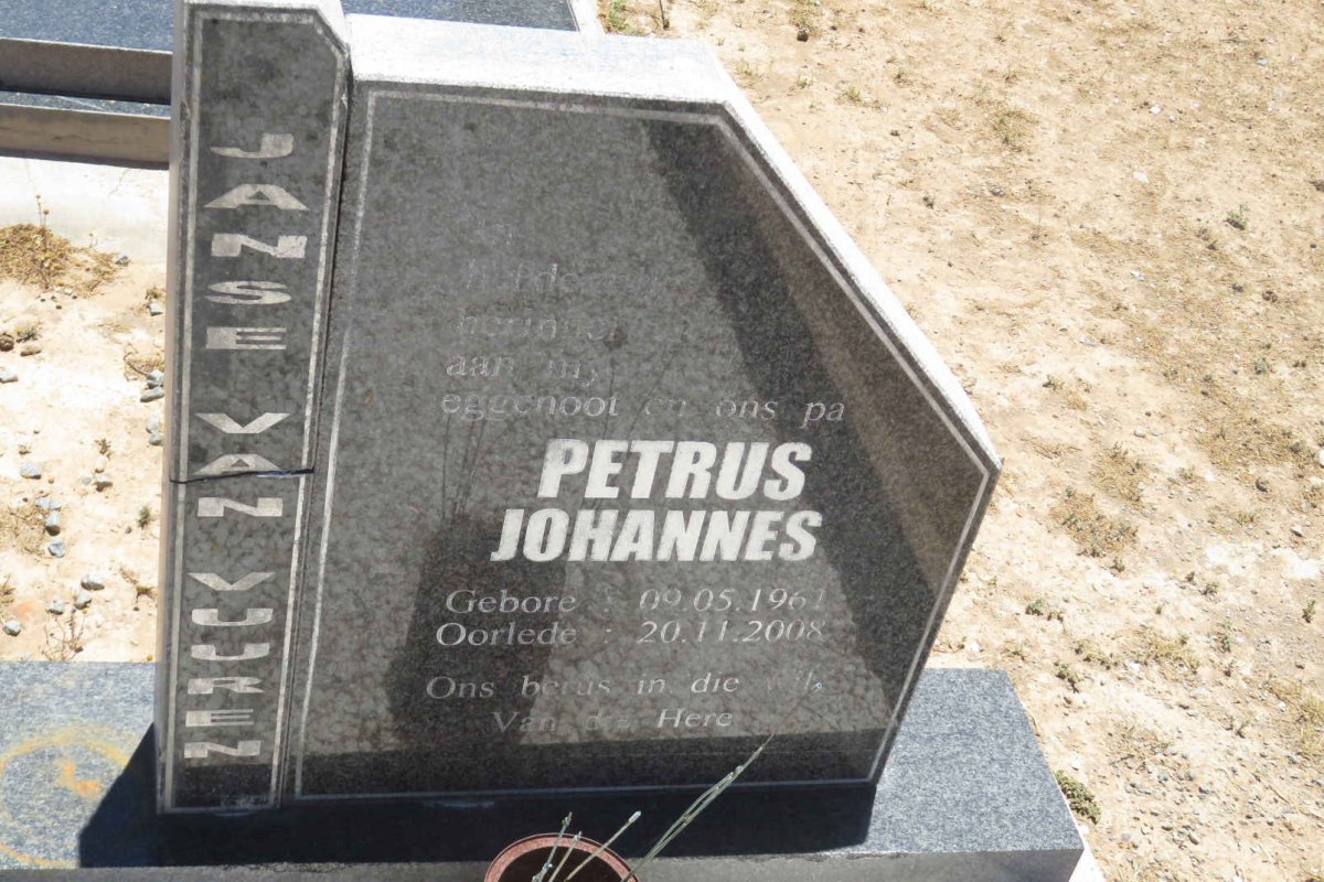 VUUREN Petrus Johannes, Janse van 1961-2008