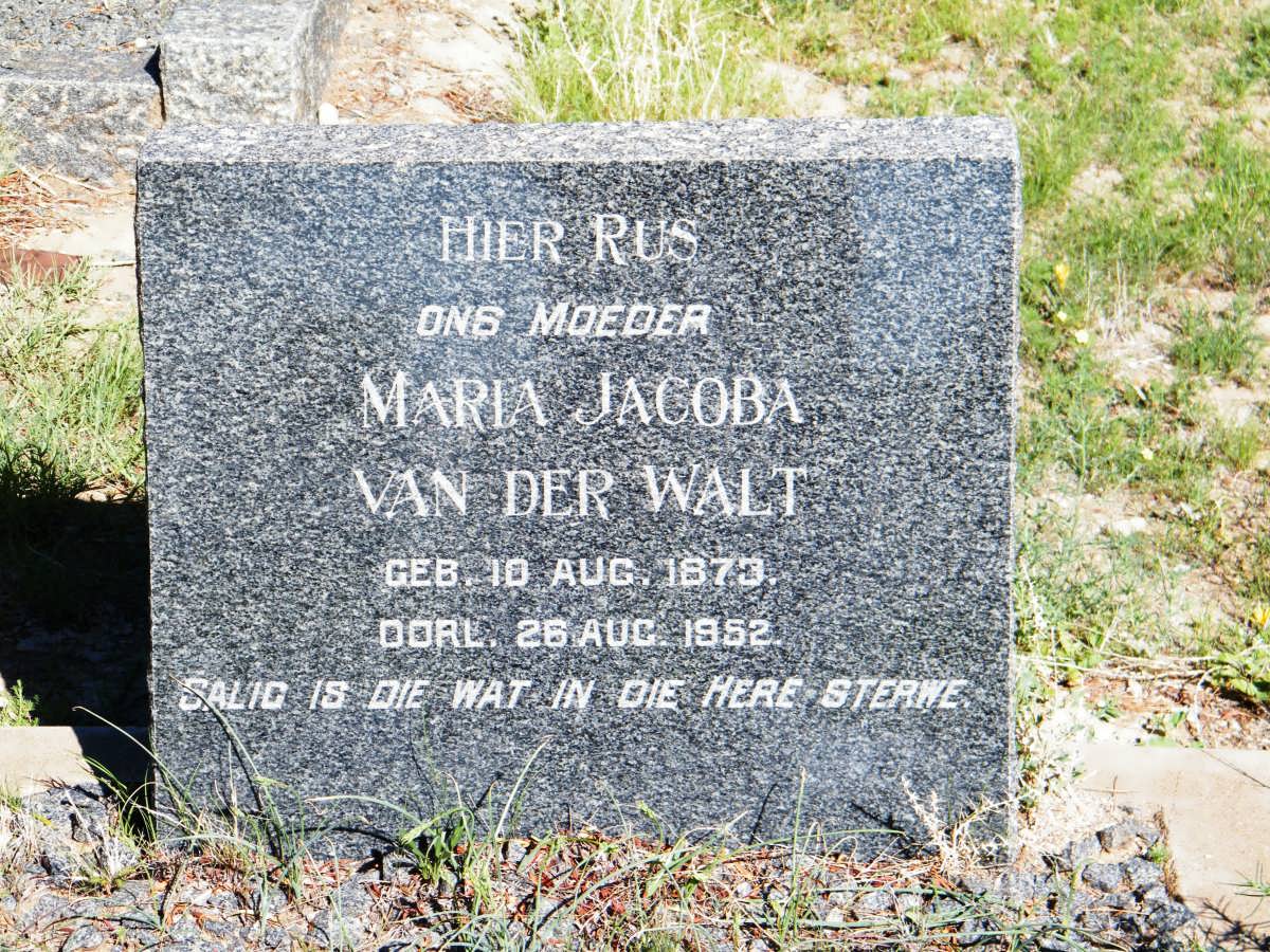 WALT Maria Jacoba, van der 1873-1952