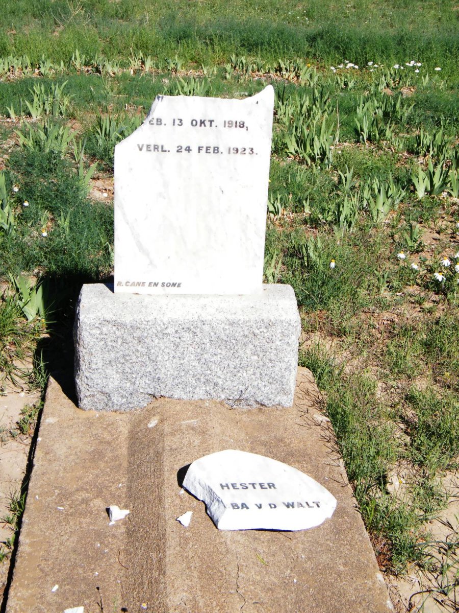 WALT Hester ?ba, v.d. 1918-1923
