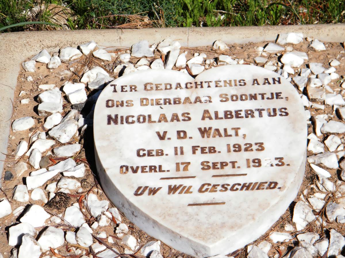 WALT Nicolaas Albertus, v.d. 1923-1923