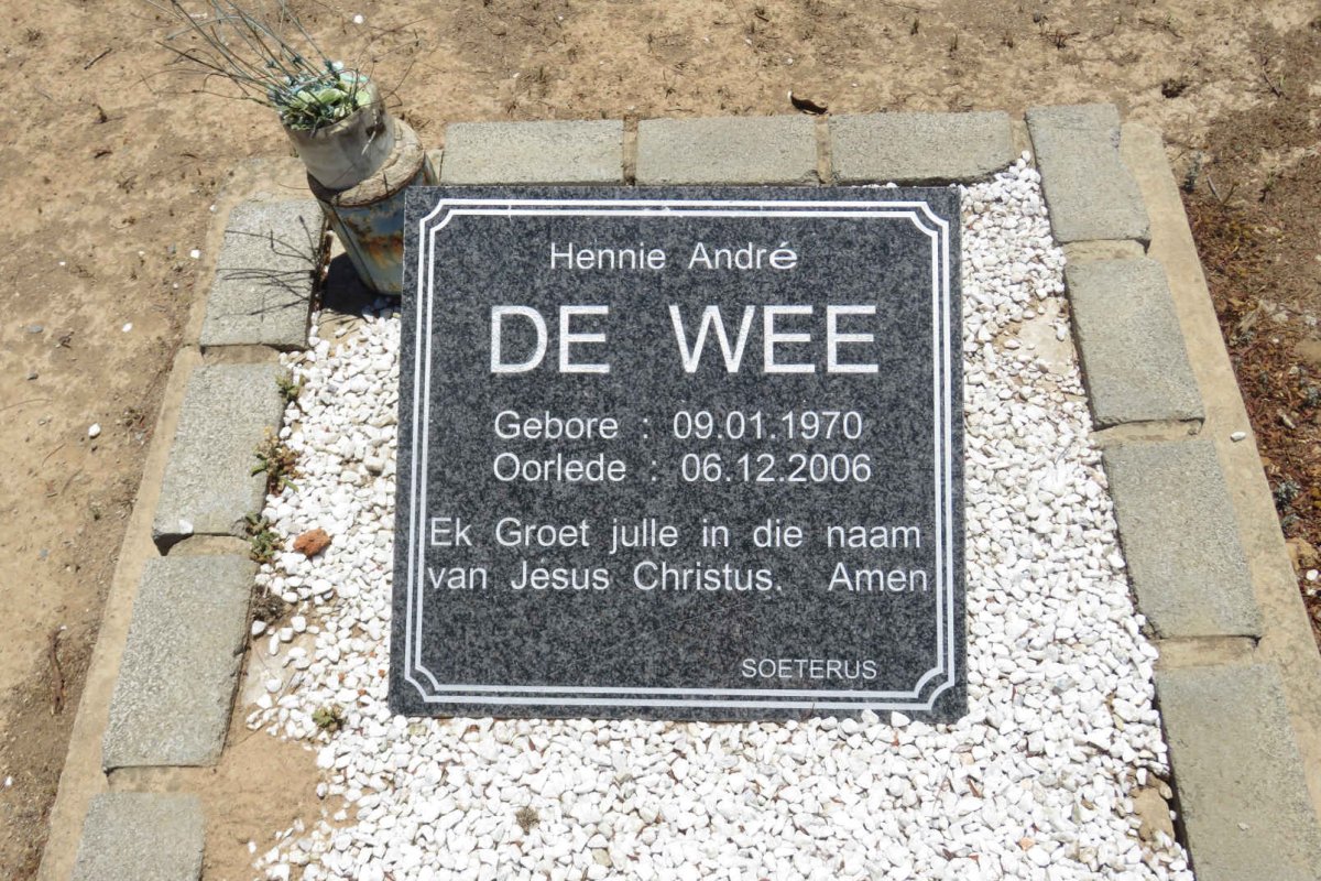 WEE Hennie André, de 1970-2006