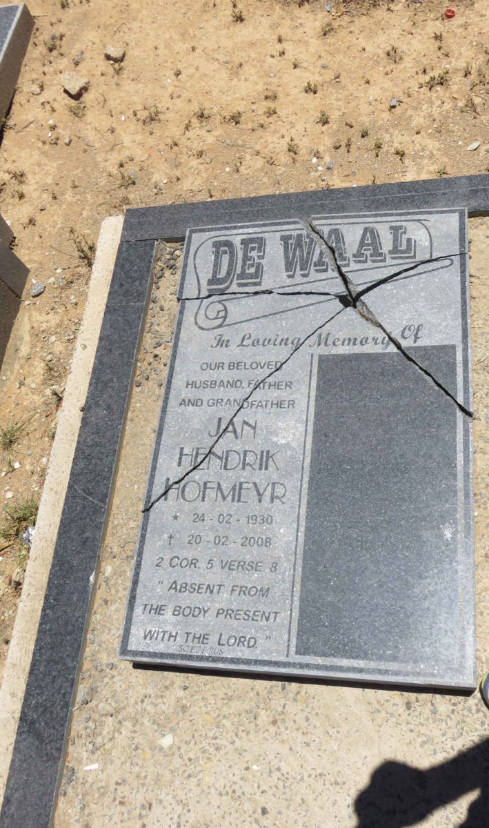 WAAL Jan Hendrik Hofmeyr, de 1930-2008