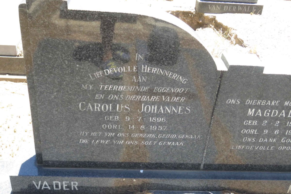 ? Carolus Johannes 1896-1957 &amp; Magdalena 1922-1988