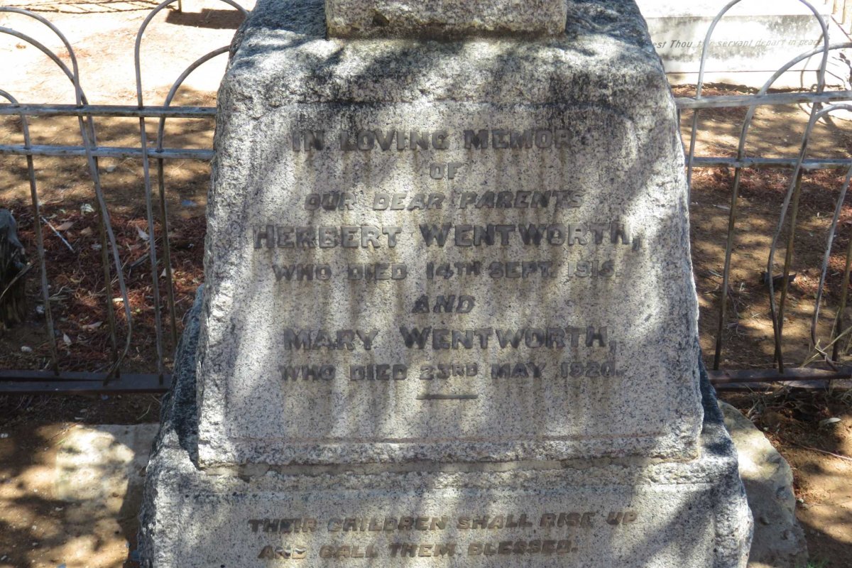 WENTWORTH Herbert -1915 &amp; Mary -1920