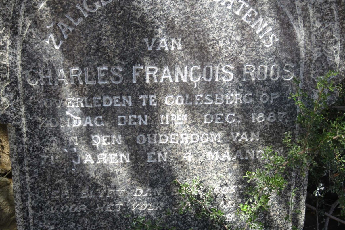 ROOS Charles Francois -1887