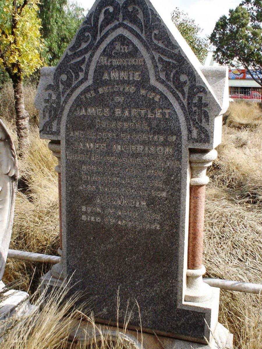 BARTLET Annie nee MORRISON 1849-1882 :: BARTLET Alexander 1882-1882