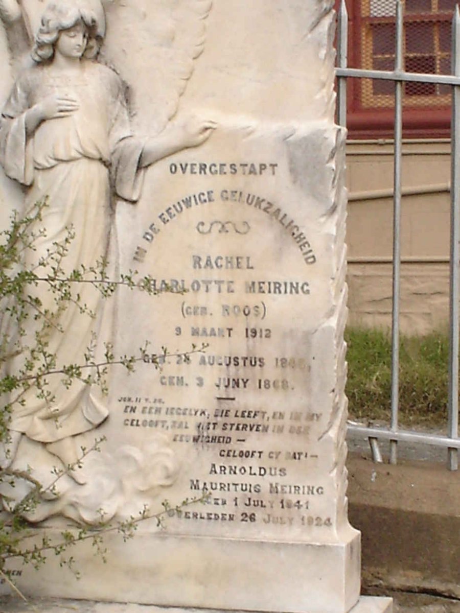 MEIRING Arnoldus Maurituis 1841-1924 &amp; Rachel Charlotte ROOS 1846-1912