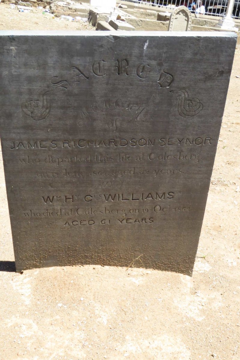 SEYNOR James Richardson -1861 :: WILLIAMS William Henry Charles -1851