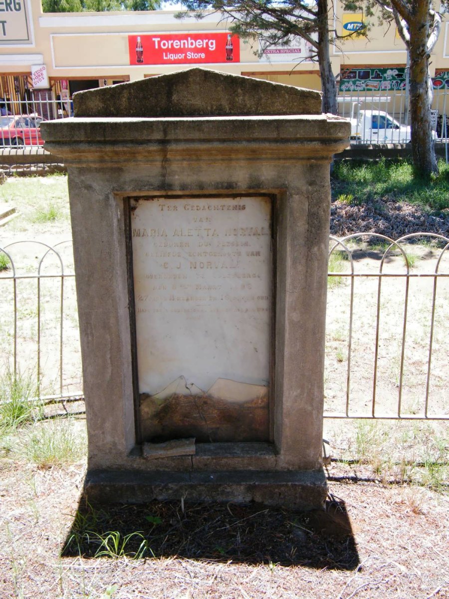 NORVAL Maria Aletta nee DU PLESSIS -1892