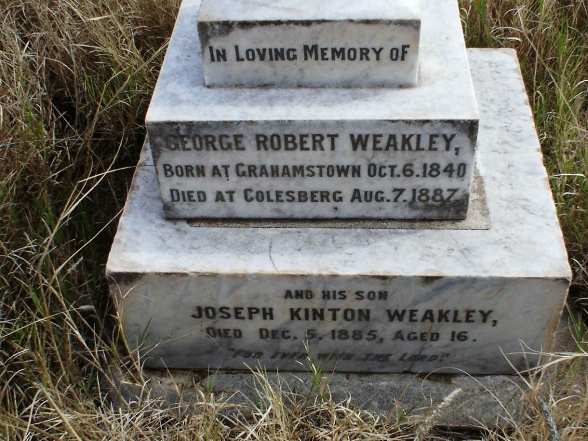 WEAKLEY George Robert 1840-1887 :: WEAKLEY Joseph Kinton -1885