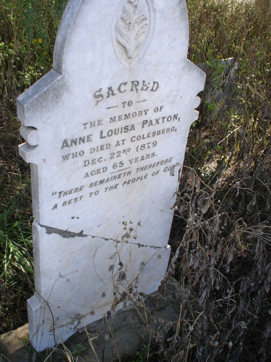 PAXTON Anne Louisa -1879