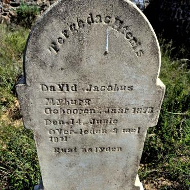 MYBURG David Jacobus 1875-1911