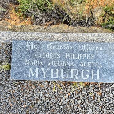 MYBURGH Jacobus Philippus  & Maria Johanna Aletta