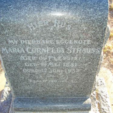 Strauss _Du Plessis_ Maria Cornelia geb 19 05 1881 oorl 12 0