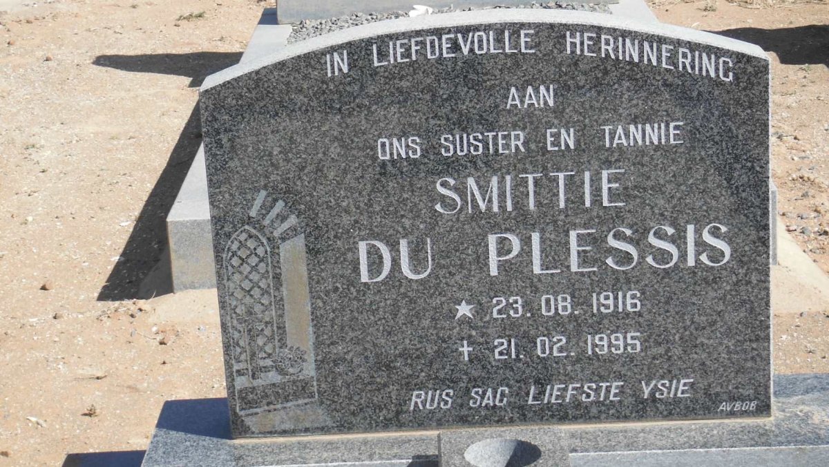 PLESSIS Smittie, du 1916-1995