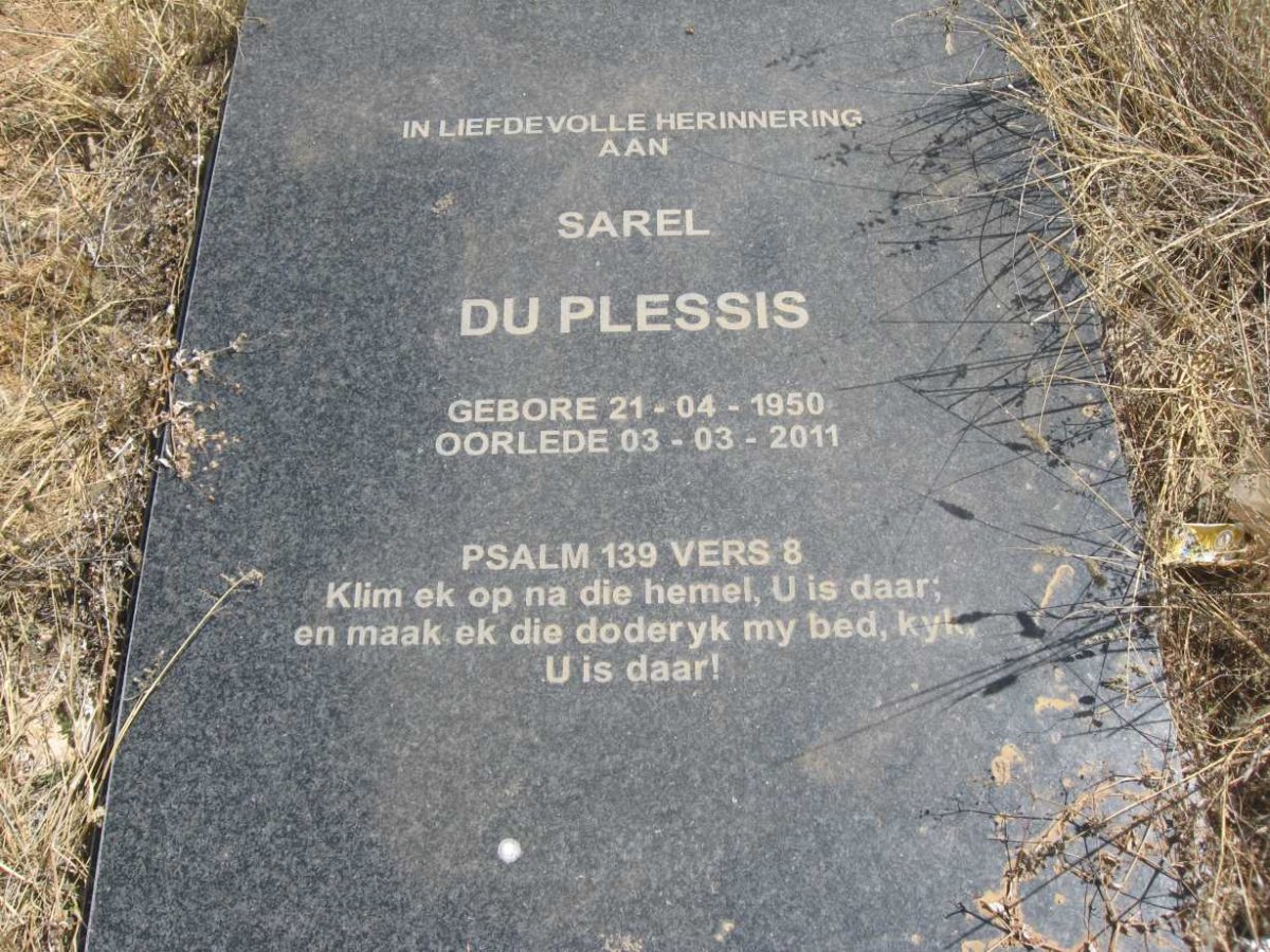 PLESSIS Sarel, du 1950-2011