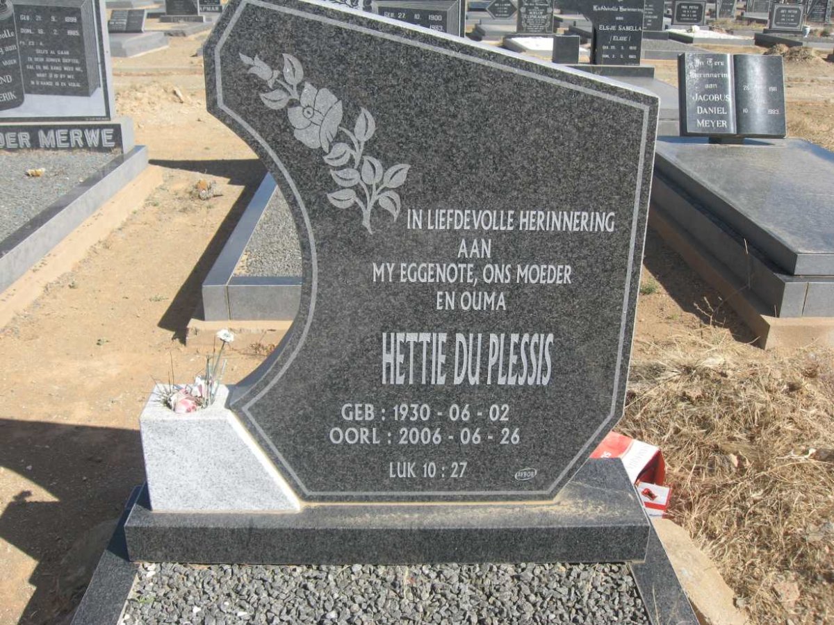 PLESSIS Hettie, du 1930-2006