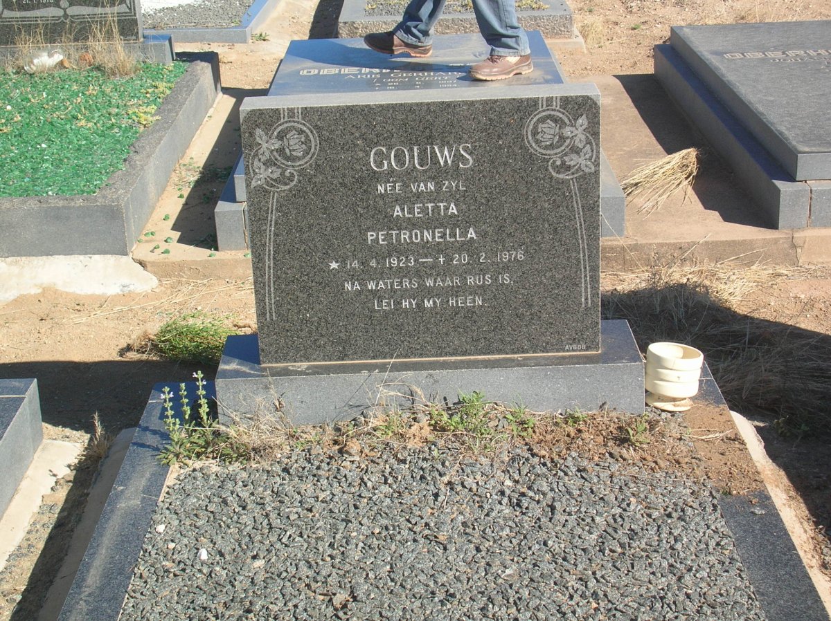 GOUWS Aletta Petronella 1923-1976
