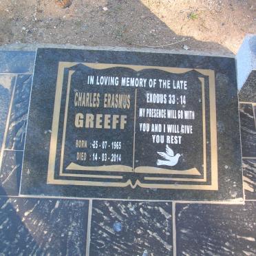 GREEFF Charles Erasmus 1965-2014