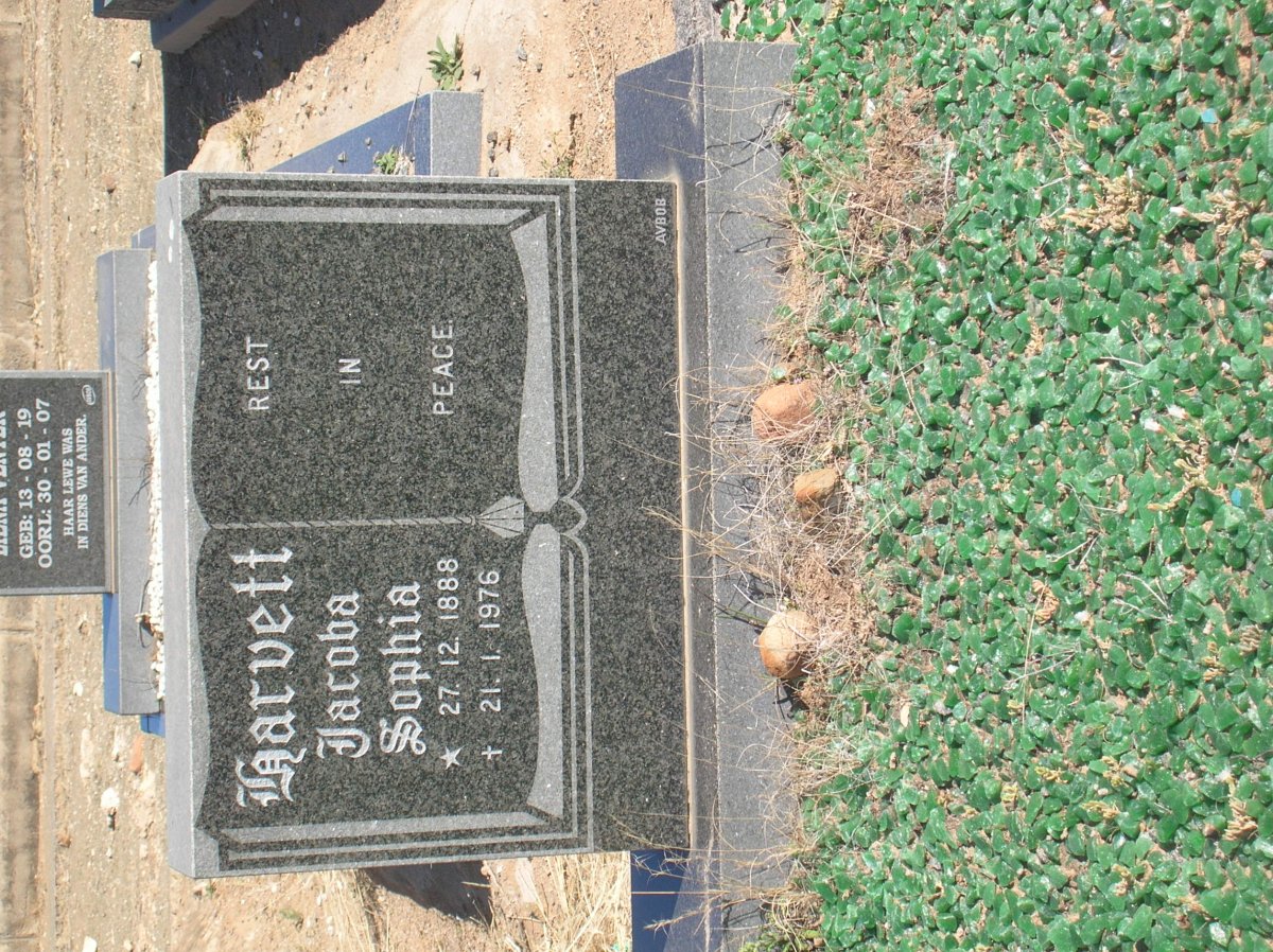 HARVETT Jacoba Sophia 1888-1976