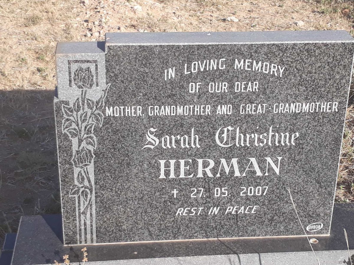 HERMAN Sarah Christine -2007