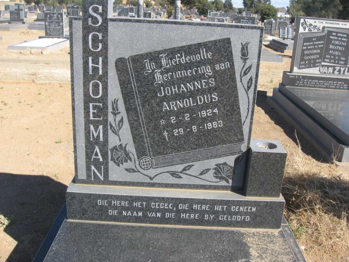 SCHOEMAN Johannes Arnoldus 1924-1983 