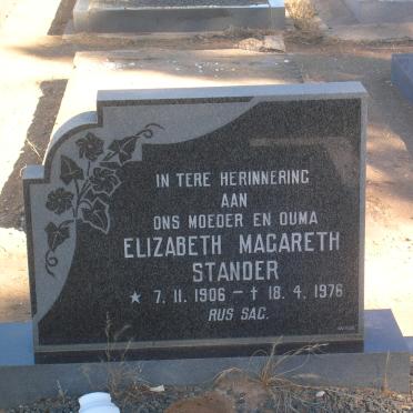STANDER Elizabeth Magareth 1906-1976