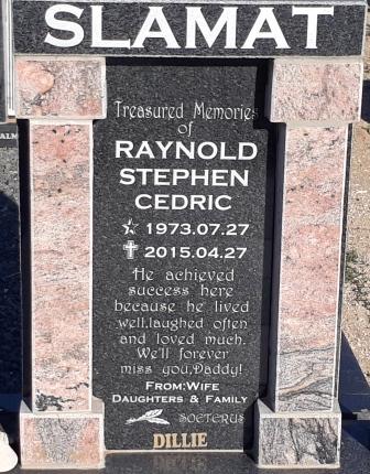 SLAMAT Raynold Stephen Cedric 1973-2015