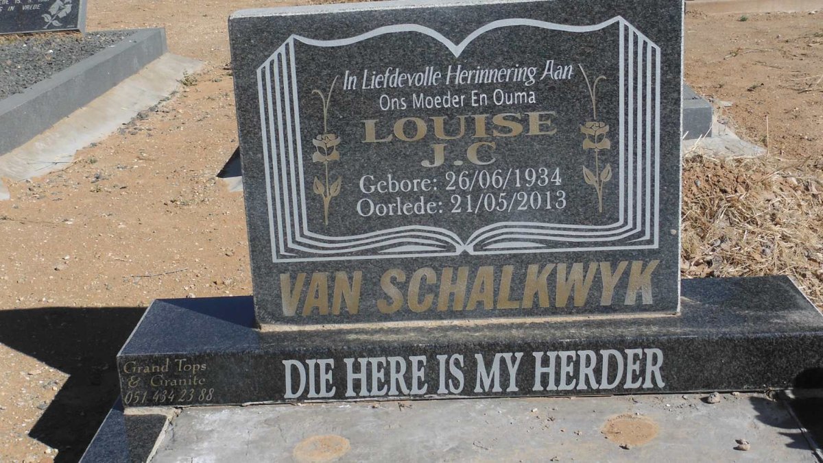SCHALKWYK Louise J.C., van 1934-2013