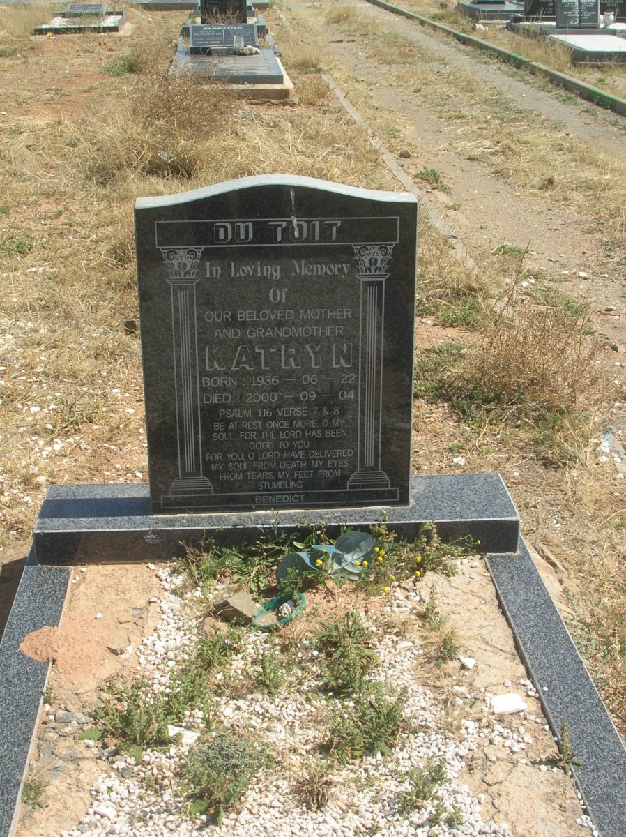 TOIT Katryn, du 1936-2000