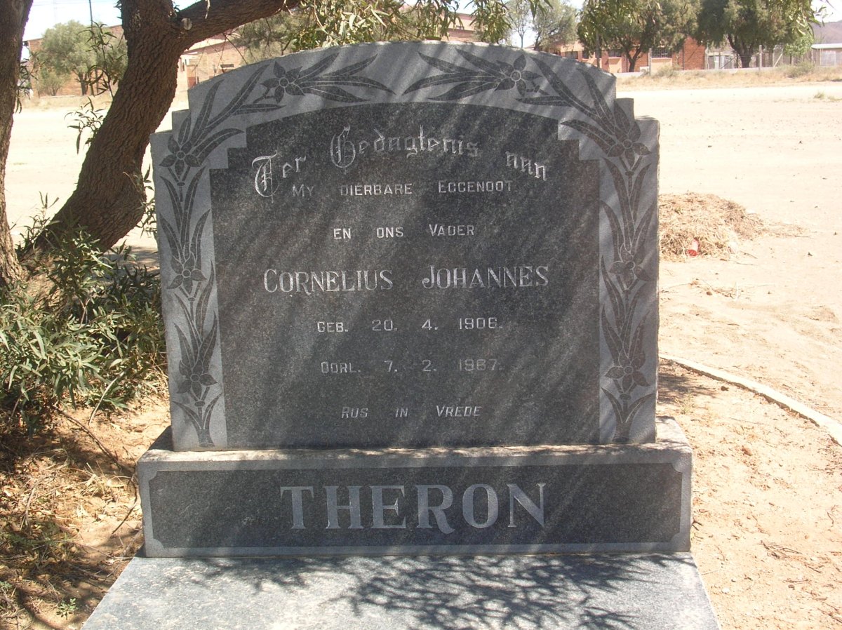 THERON Cornelius Johannes 1908-1967