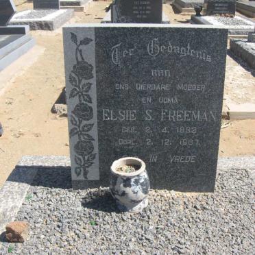 FREEMAN Elsie S. 1882-1987