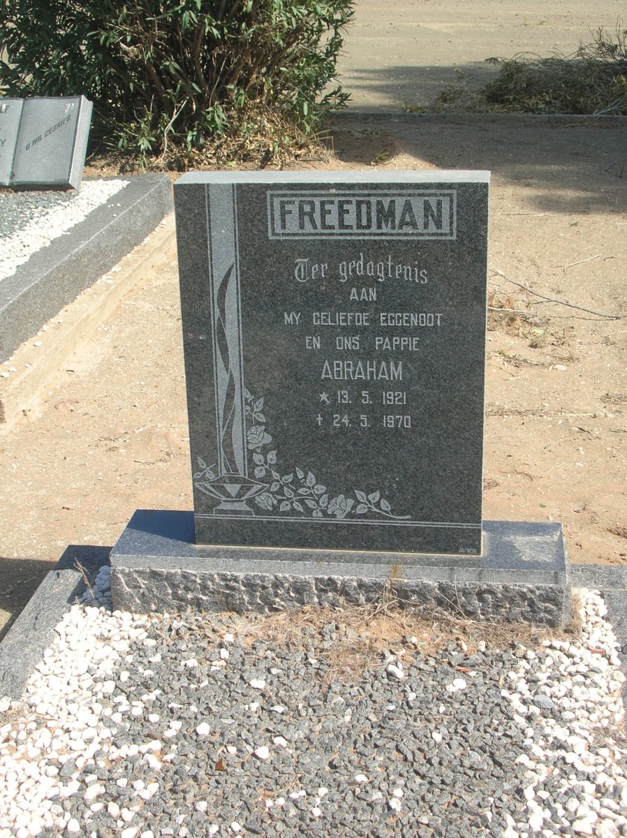FREEDMAN Abraham 1921-1970 