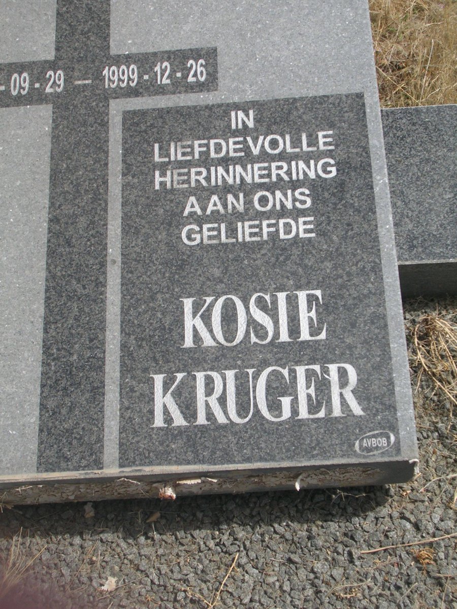 KRUGER Kosie -1999