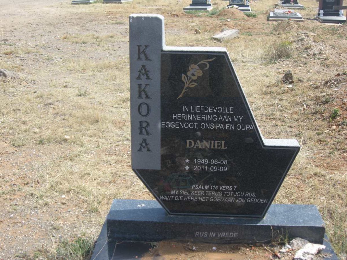 KAKORA Daniel 1949-2011