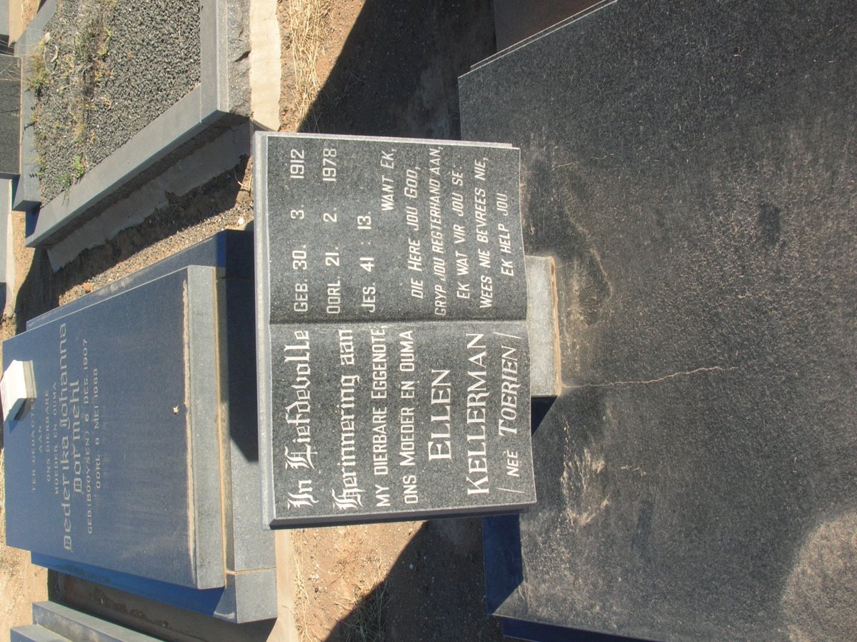 KELLERMAN Ellen nee TOERIEN 1912-1978