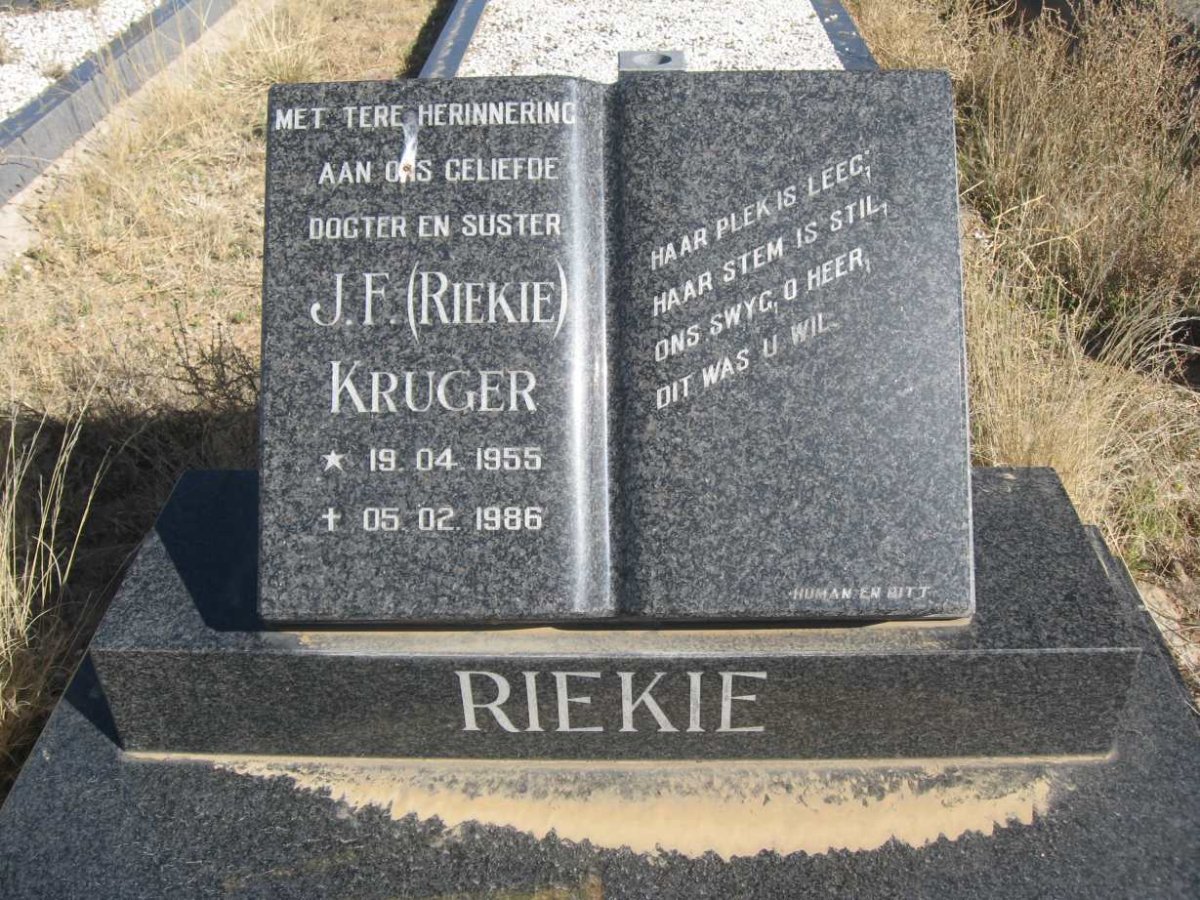 KRUGER J.F. 1955-1986