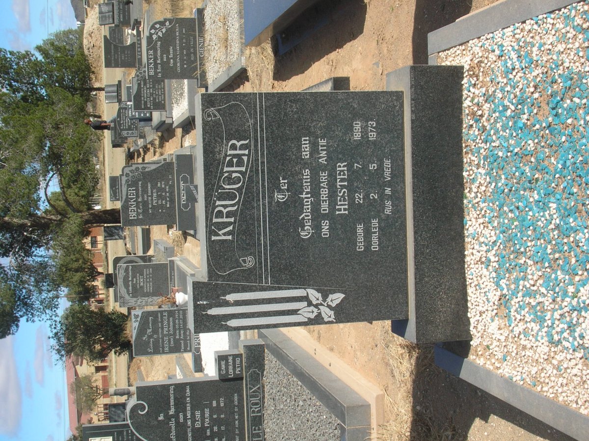 KRÜGER Hester 1890-1973