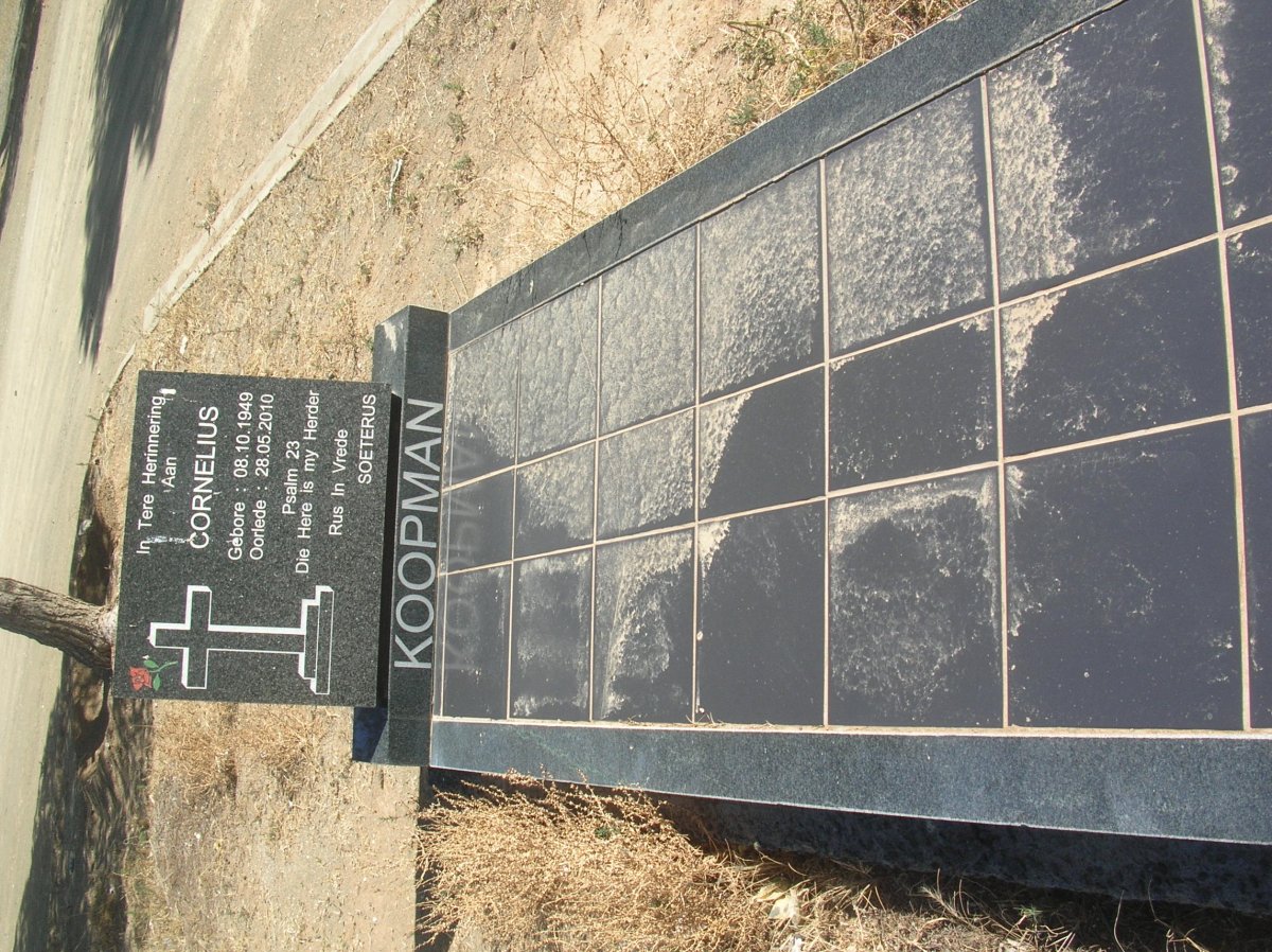 KOOPMAN Cornelius 1949-2010