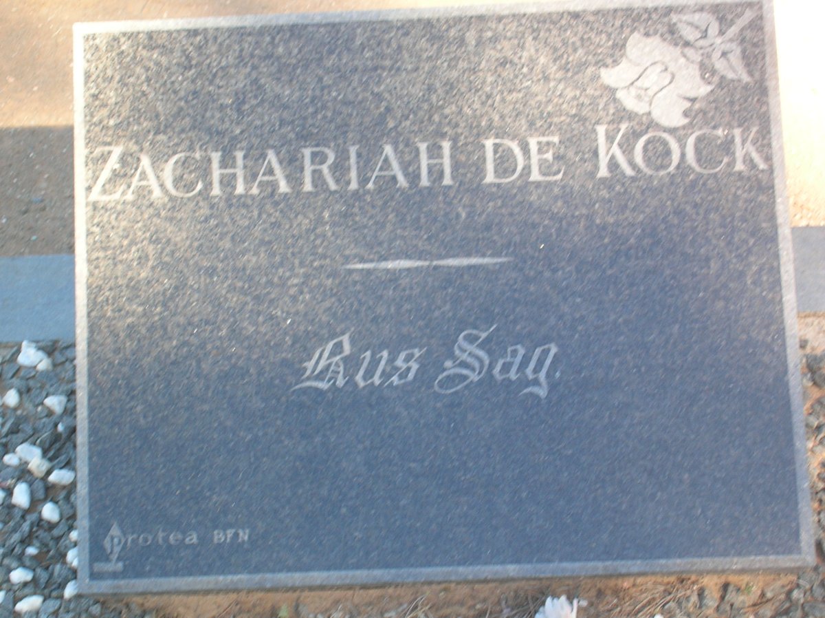 KOCK Zachariah, de