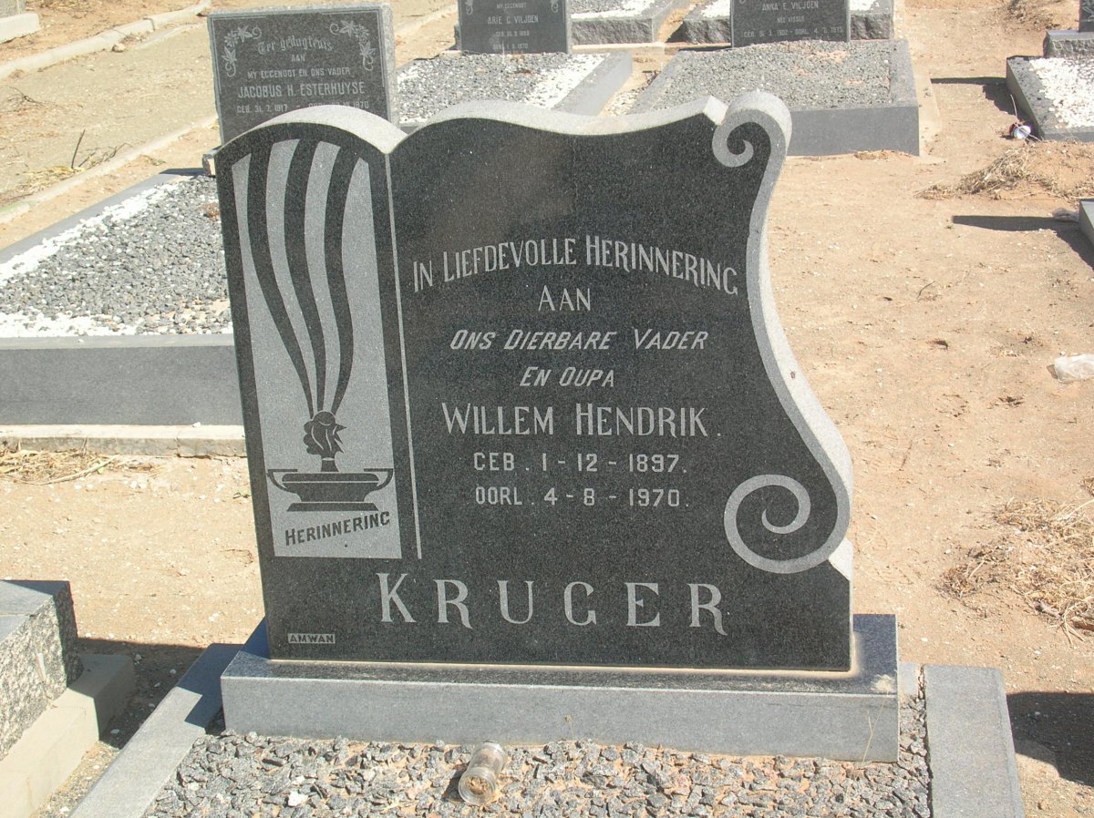 KRUGER Willem Hendrik 1897-1970 