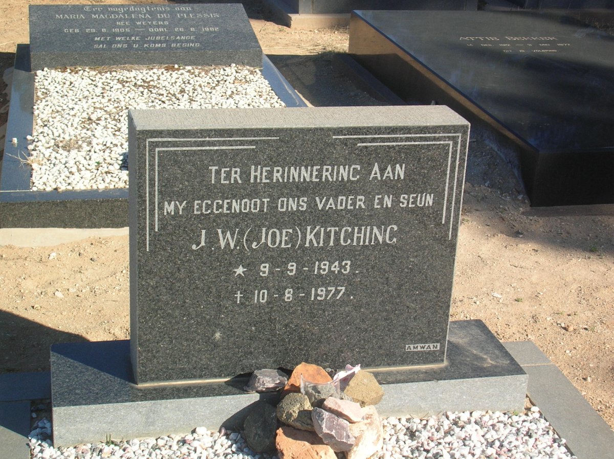 KITCHING J.W. 1943-1977