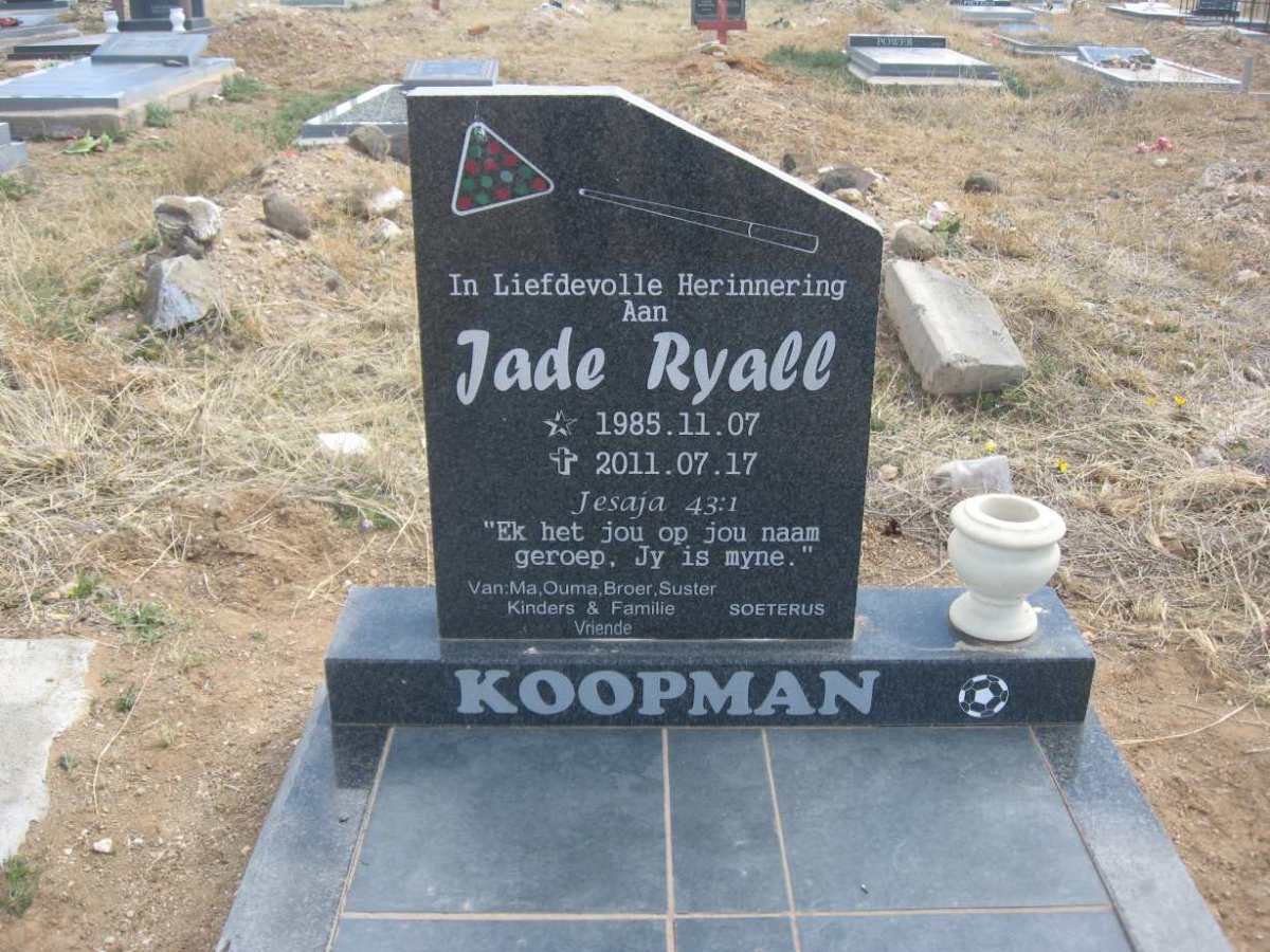 KOOPMAN Jade Ryall 1985-2011