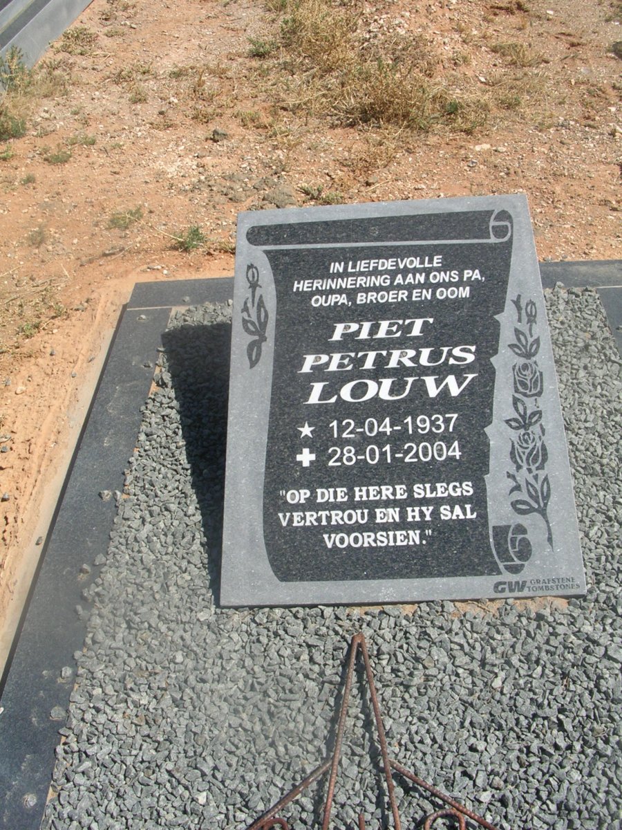 LOUW Piet Petrus 1937-2004