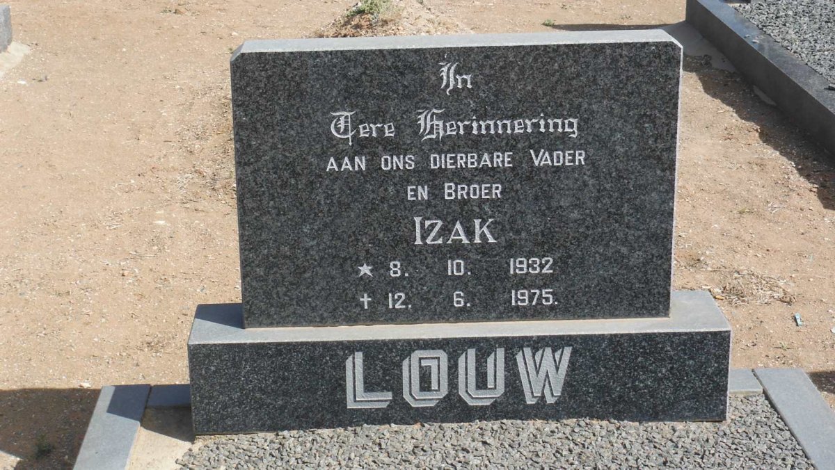 LOUW Izak 1932-1975 