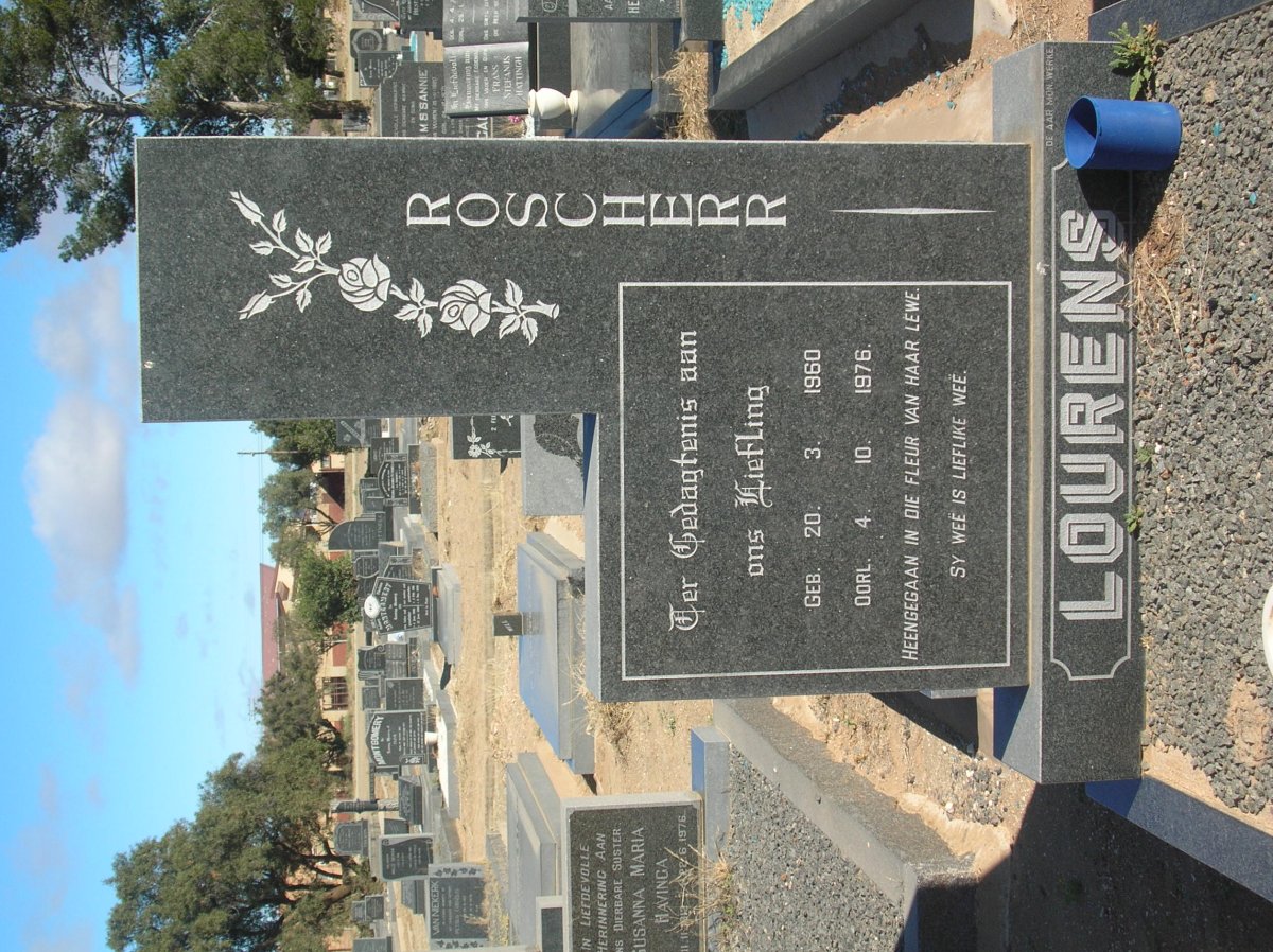 LOURENS Roscherr 1960-1976