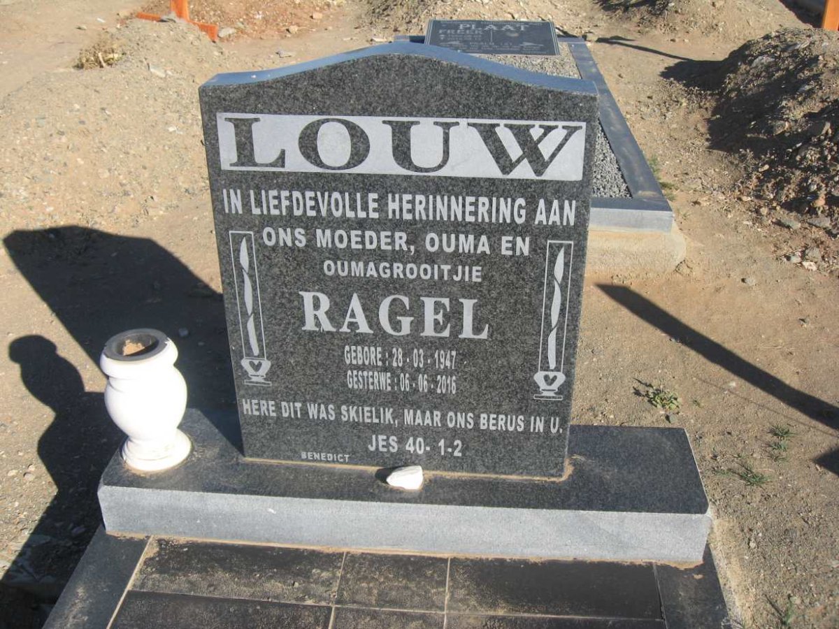 LOUW Ragel 1947-2016