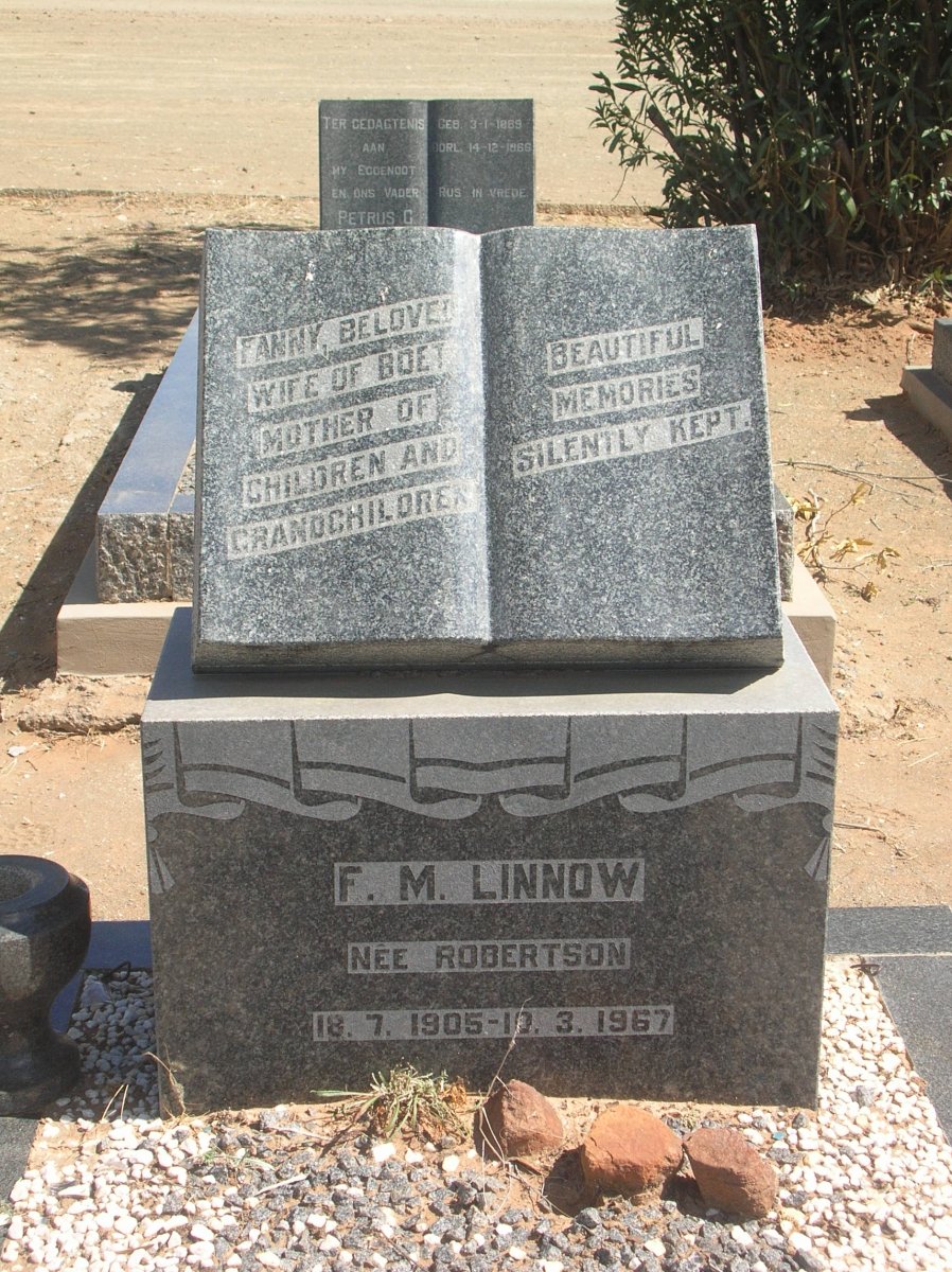 LINNOW F.M. nee ROBERTSON 1905-1967